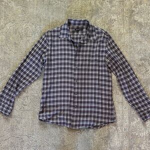 Men's John Varvatos Purple Plaid Button Down